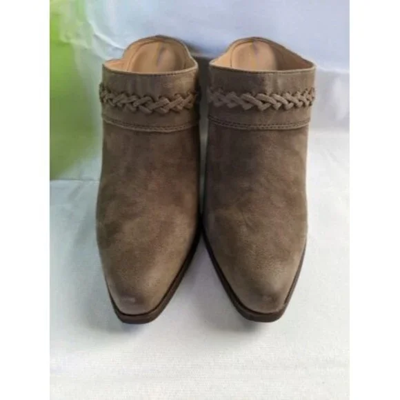 NEW Sam Edelman Alison Western Mule Desert Olive Heel Women size 9 Leather Boot - Picture 3 of 16